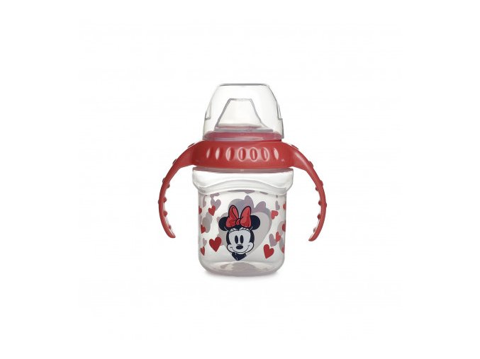THERMOBABY Netekúci pohár s pítkom a držiakom, Minnie