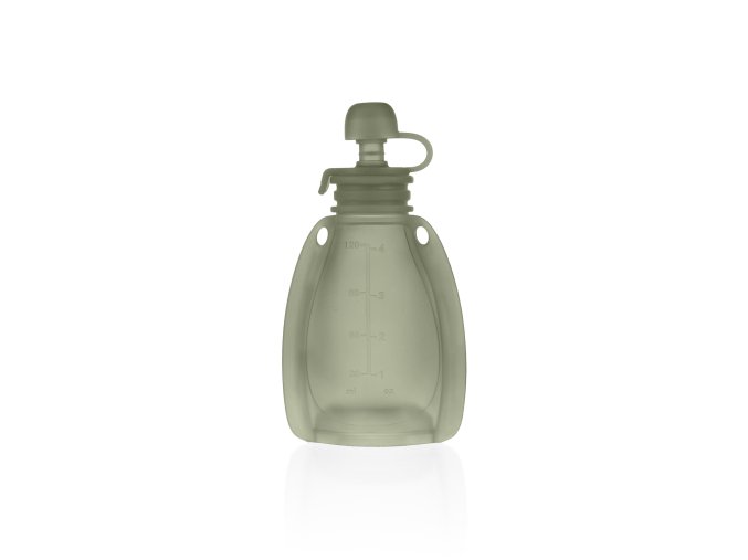 ZOPA Silikónové plniteľné vrecko na detskú stravu, Transparent Green