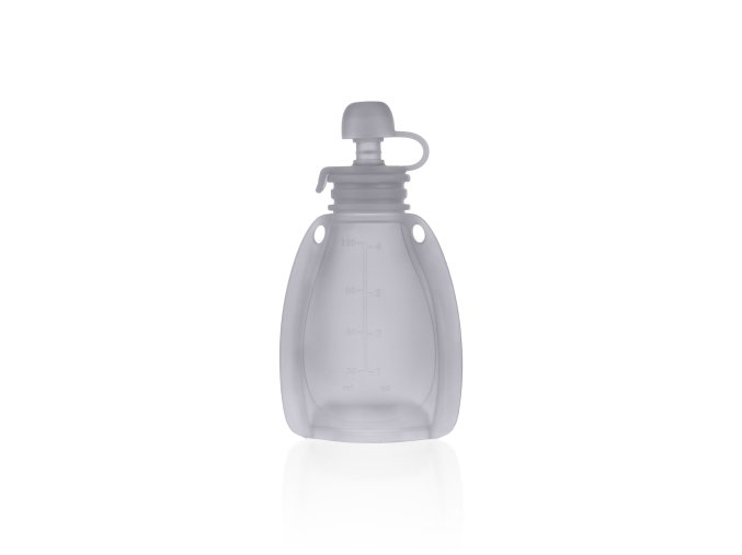 ZOPA Silikónové plniteľné vrecko na detskú stravu, Transparent Grey