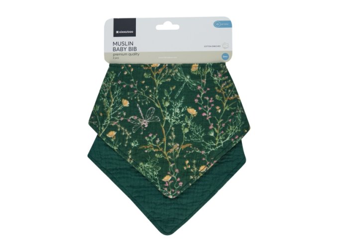 Podbradník bandana 2ks Secret Garden Green