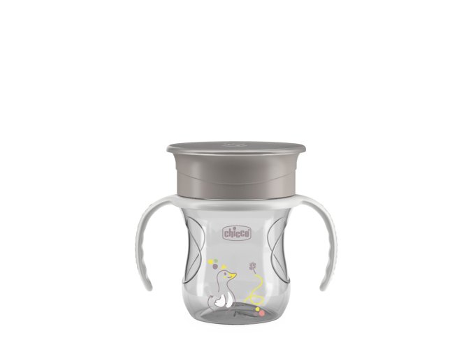CHICCO Hrnček 360 Perfect X s držadlami (Varianta  grey, 12m+)