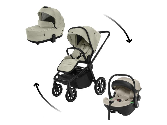 ZOPA Set kočík Move Cross 5 + hlboká korba Move XL 5 + autosedačka XM podľa vlastného výberu, Boss Grey