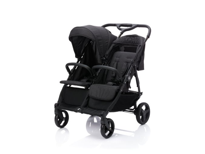 Fillikid Kočárek pro dvojčata Duo black melange