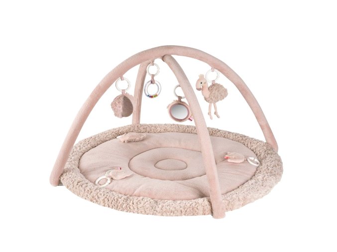 BABY FEHN 3D aktivity deka plameniak, Pink