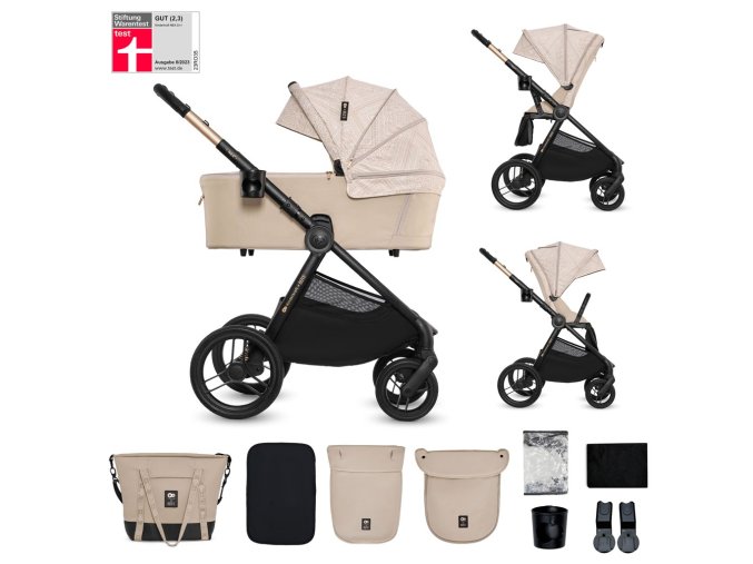 KINDERKRAFT Kočík kombinovaný Nea 2 2v (Varianta 1 Dune Whisper Bizuu)