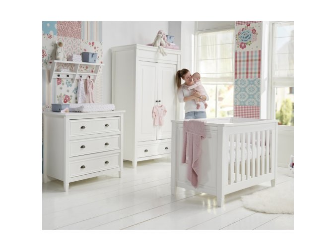 BabyStyle Marbella detská izba (set: postieľka, komoda, skriňa)