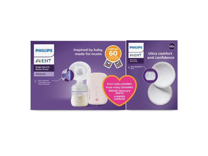 Philips AVENT Odsávačka materského mlieka elektrická SCF395/31+Darček