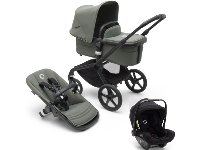 BUGABOO Fox 5 Forest green + autosedačka Turtle air zdarma