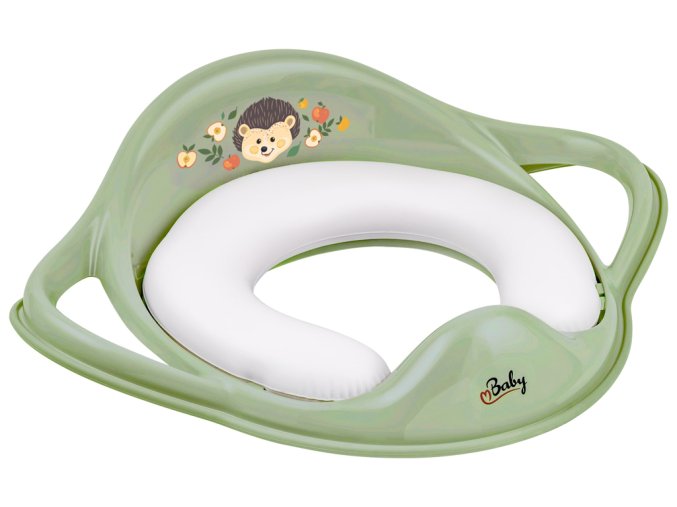 MALTEX Redukcia na WC s úchytmi mäkká The Nature Buddies (Varianta  Ježko - Green)