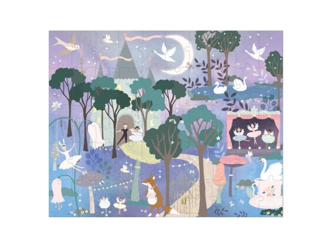 flossandrock pohyblive puzzle zacarovana labut 44P6435 v2