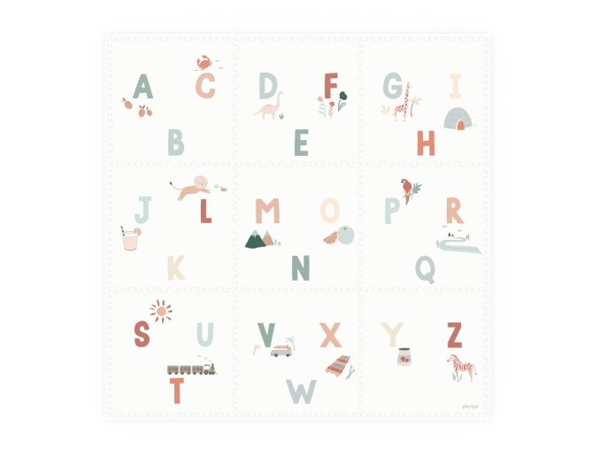 PlayandGo EEVAA alphabet foam playmat front side puzzle