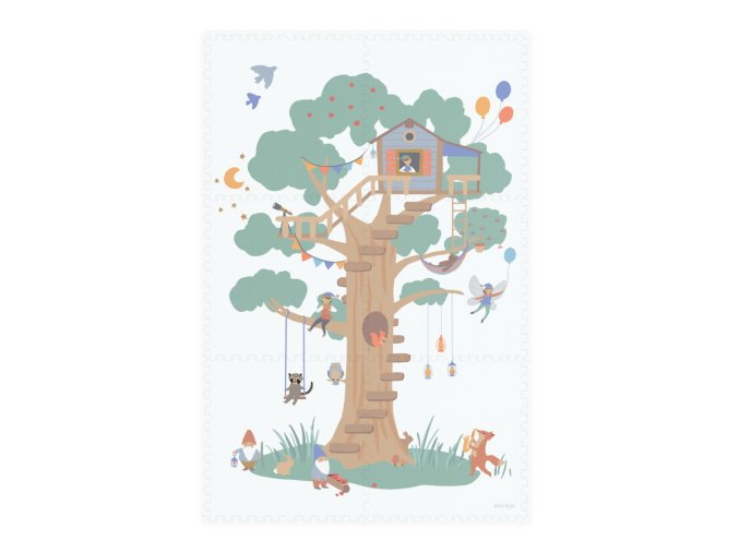 Playandgo EEVAA Treehouse Puzzlemat complete front side