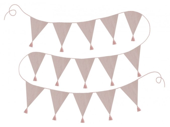 k031 textile bunting pink