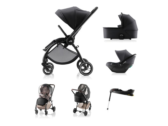 BRITAX Akční sada kočíka Rio Style, Carbon Black