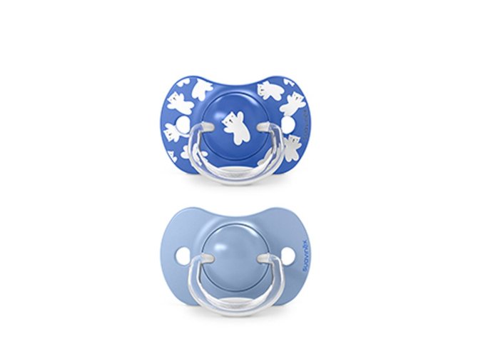 SUAVINEX Cumlík SX PRO fyziologický WILD & FREE +18m 2 ks - modrý (Varianta modry)