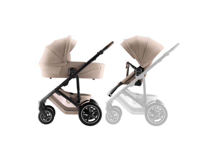 BRITAX Sada kočíka Smile 5Z + hlboká vanička Style, Teak