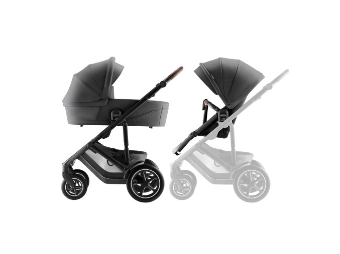 BRITAX Sada kočíka Smile 5Z + hlboká vanička Style, Mineral Grey