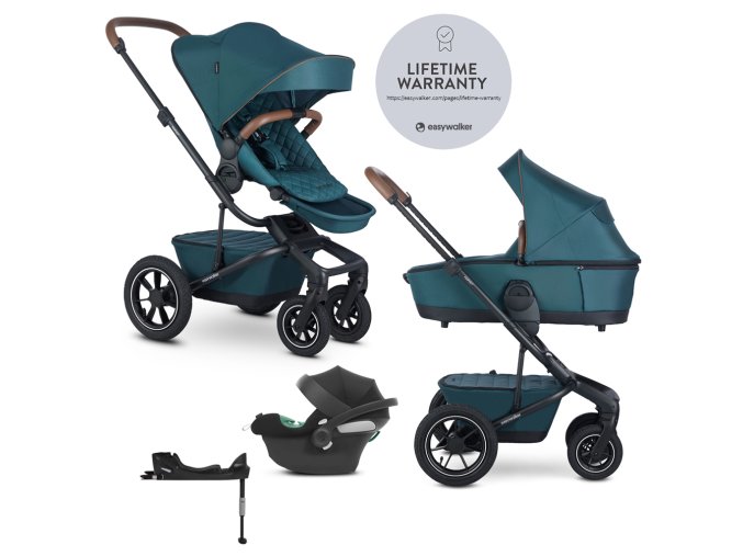 EASYWALKER Kočík kombinovaný Harvey⁵ Premium 2v (Varianta 1 Jade Green LITE AIR + CYBEX Aton B2 i-Size)