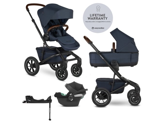 EASYWALKER Kočík kombinovaný Jimmey 2v (Varianta 1 Indigo Blue LITE AIR + CYBEX Aton B2 i-Size + základňa)
