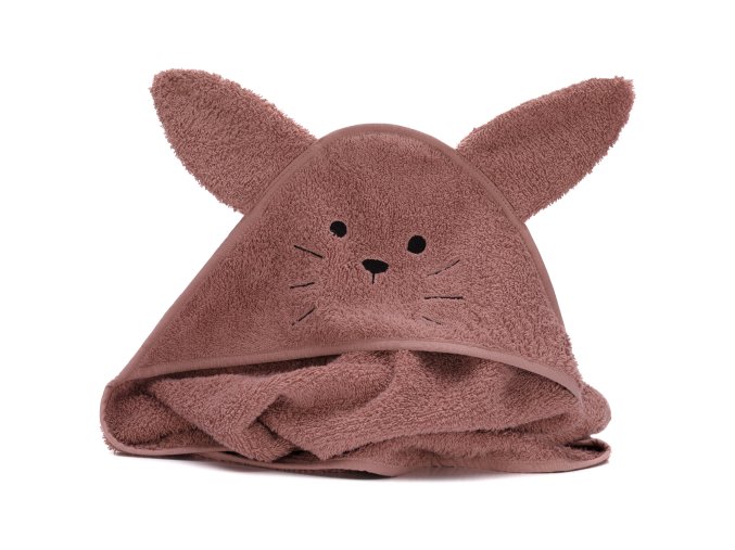 19861 5 1033 42 kaputzenbadetuch 75x75cm tierform hase rosa 01