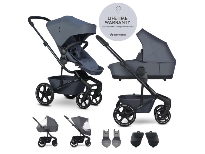 EASYWALKER Set XL kočík kombinovaný Harvey NXT s príslušenstvom (Varianta  Deep Blue)