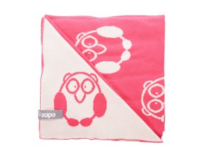 ZOPA Detská deka Little Owl, Redwine