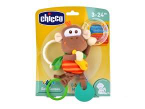 CHICCO Hryzačka/hrkálka vibrujúca opica 3m+