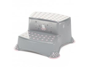 ZOPA Dvojstupínek k WC/umyvadlu "Unicorn", Grey/Pink