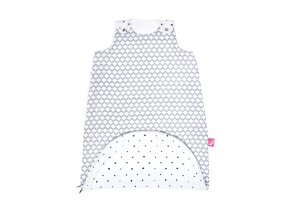 MOTHERHOOD Vak na spanie mušelínový 2v1 Zip a Round Grey Classics 3-18 m