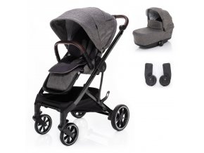 ZOPA Set kočík Quest+ korba+ adaptéry, Tornado Grey/Black