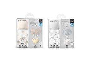 SUAVINEX SADA FĽAŠA 270ml + CUMLÍK FYZIOLOGICKÝ 0/6M + KLIP JOY