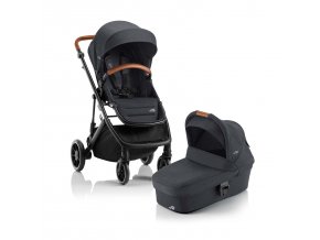 BRITAX Set kočík Strider M + hlboká korba, Black Shadow