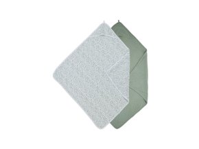 Meyco Osuška Basic jersey 2 balení Cheetah - Forest Green
