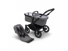 BUGABOO Donkey 5 PODVOZOK Black/Grey melange