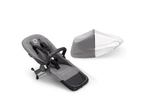 bugaboo donkey5 duo extension set grey melange syskonsittdel lilla violen jonkoping grande