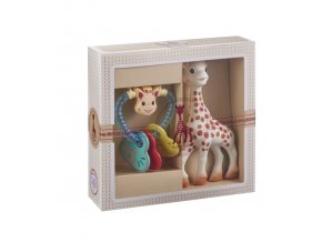 Vulli Darčekový set – žirafa Sophie + hrkálka