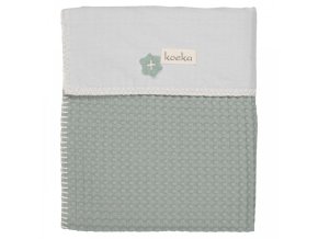 Koeka Deka Antwerp 75x100, waffle/flanel, sapphire/silver grey
