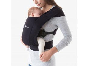 ERGOBABY Nosič EMBRACE - SOFT KNIT -  PURE BLACK