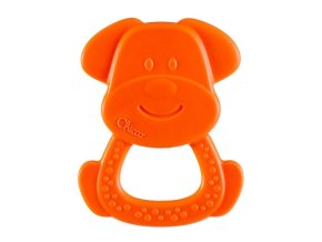 CHICCO Hryzačka Eco+ Psík Charlie oranžový (Varianta  3m+)