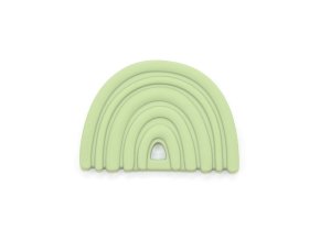 OB Designs Silikónová hryzačka dúha, Green
