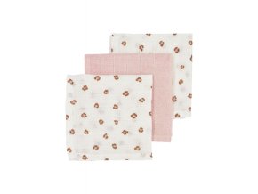 Meyco Mušelínová plena-žínka 3-balení - Mini panther soft pink