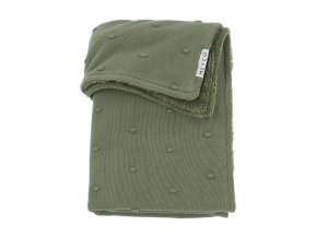 Meyco Deka Mini knots fleece - Forest green