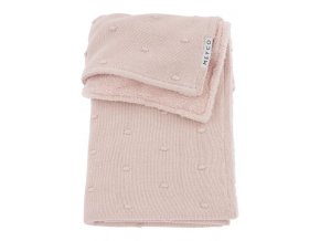 Meyco Deka Mini knots fleece - Soft pink