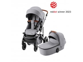 BRITAX Set kočárek Smile 5Z + hluboká korba, Frost Grey