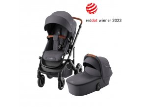 BRITAX Set kočárek Smile 5Z + hluboká korba, Midnight Grey