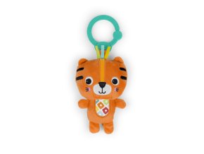 BRIGHT STARTS Hrkálka plyšová na C krúžku tiger Jingle Joy™  0m+
