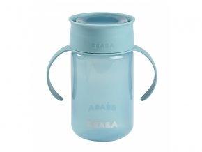 Beaba Hrnček trénovací 360° Blue 340 ml 12m+