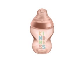 TOMMEE TIPPEE Kojenecká láhev C2N modrá 260ml 0m+, Růžová