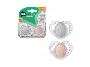 TOMMEE TIPPEE Šidítko C2N silikon 2ks 6-18m, Night