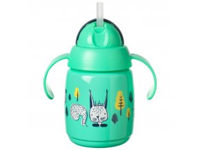 TOMMEE TIPPEE Superstar Netečúci hrnček so slamkou 6m+ 300 ml 1 ks, Zelená